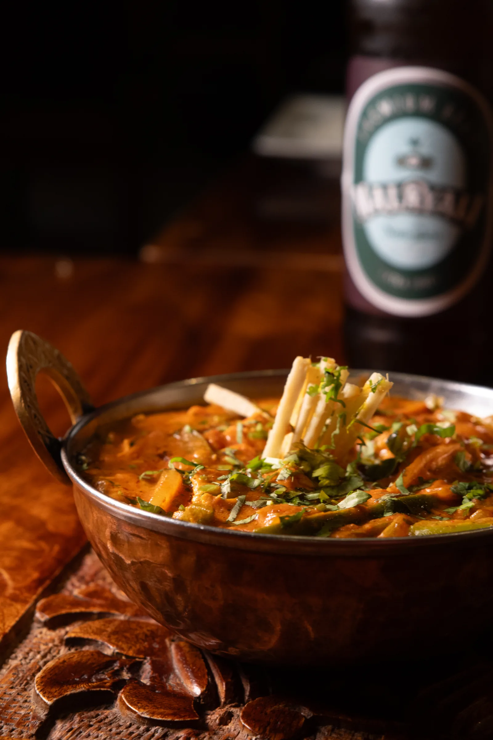 Jedzenie photography, Curry kadai, zbliżenie, Warsaw